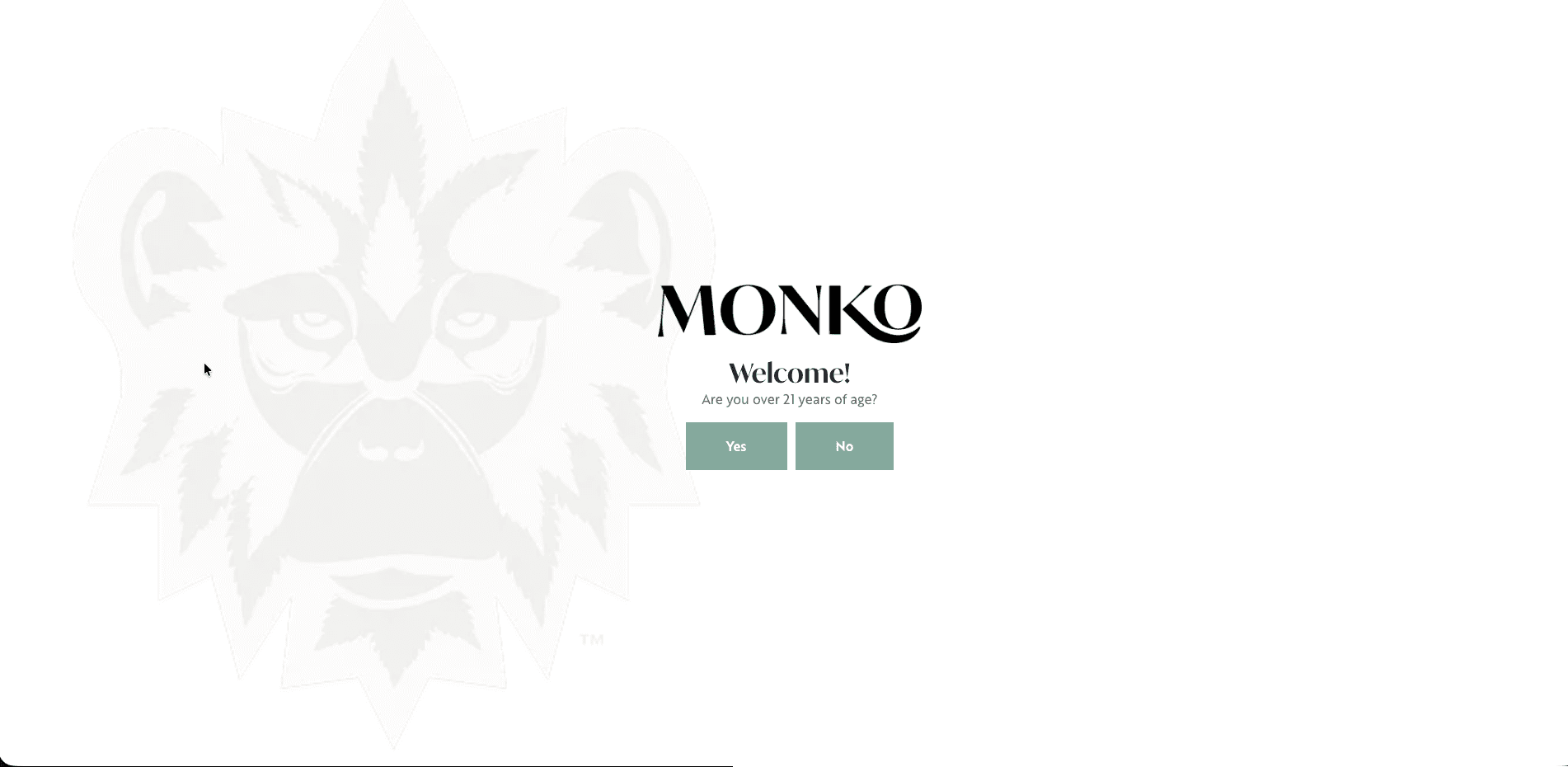 Monko website screenshot for cannabis industry